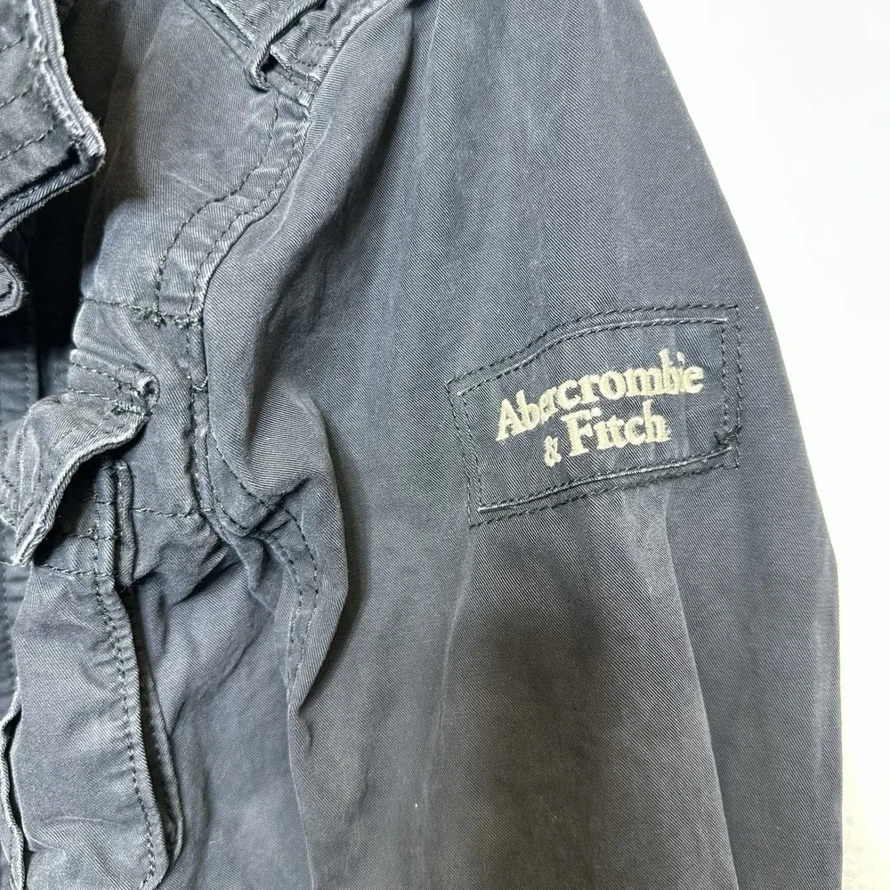 Abercrombie & Fitch Y2K Sentinel Jacket M Navy Blue Military Field Utility - Picture 12 of 14